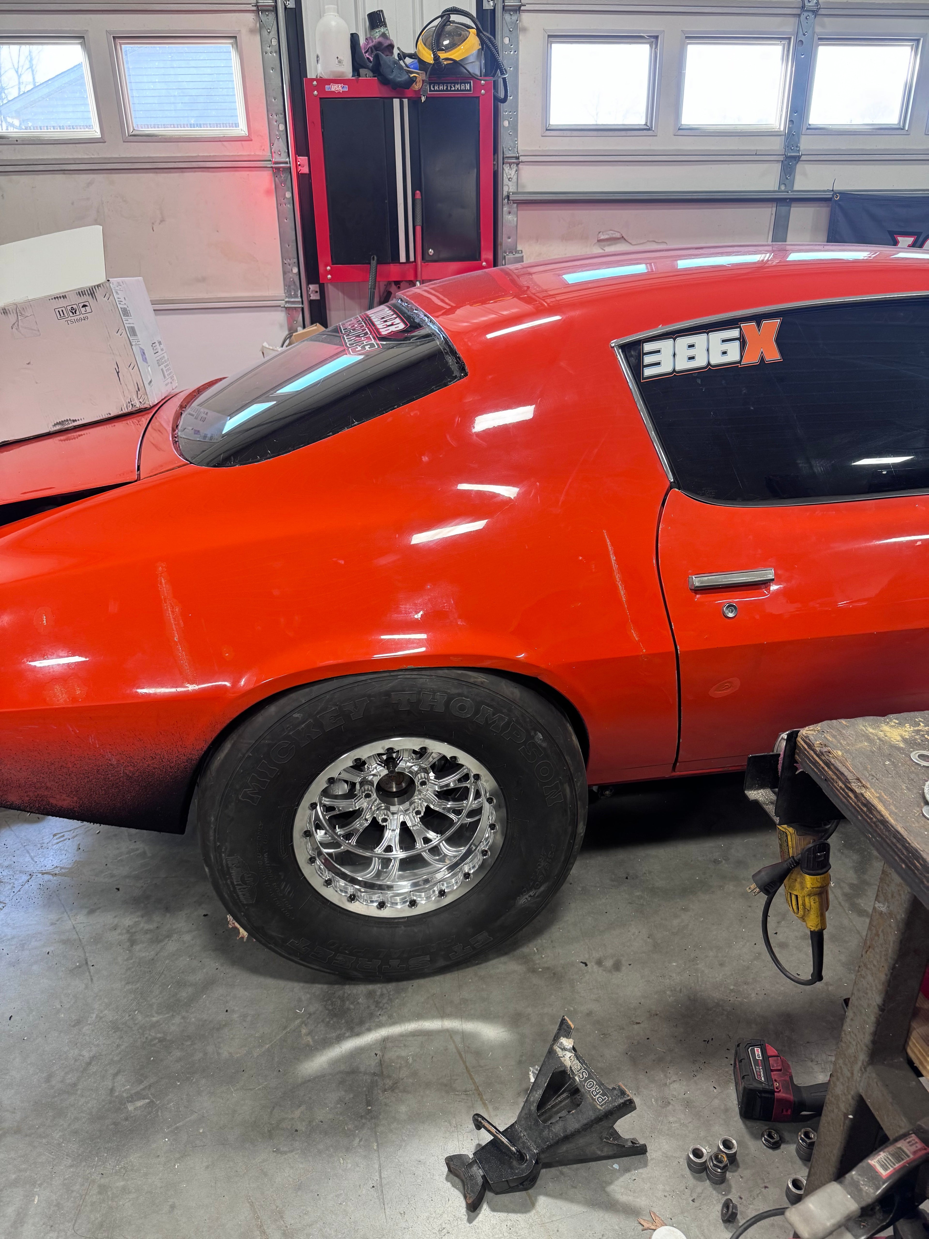 5/8" Jegs wheel conversion with billet lug nuts